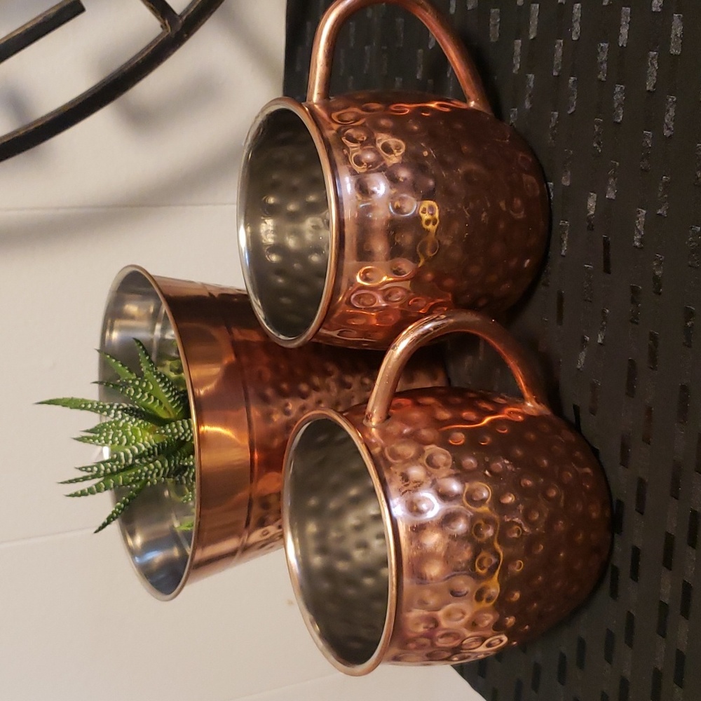 2/$32 Copper Pots (3pc)